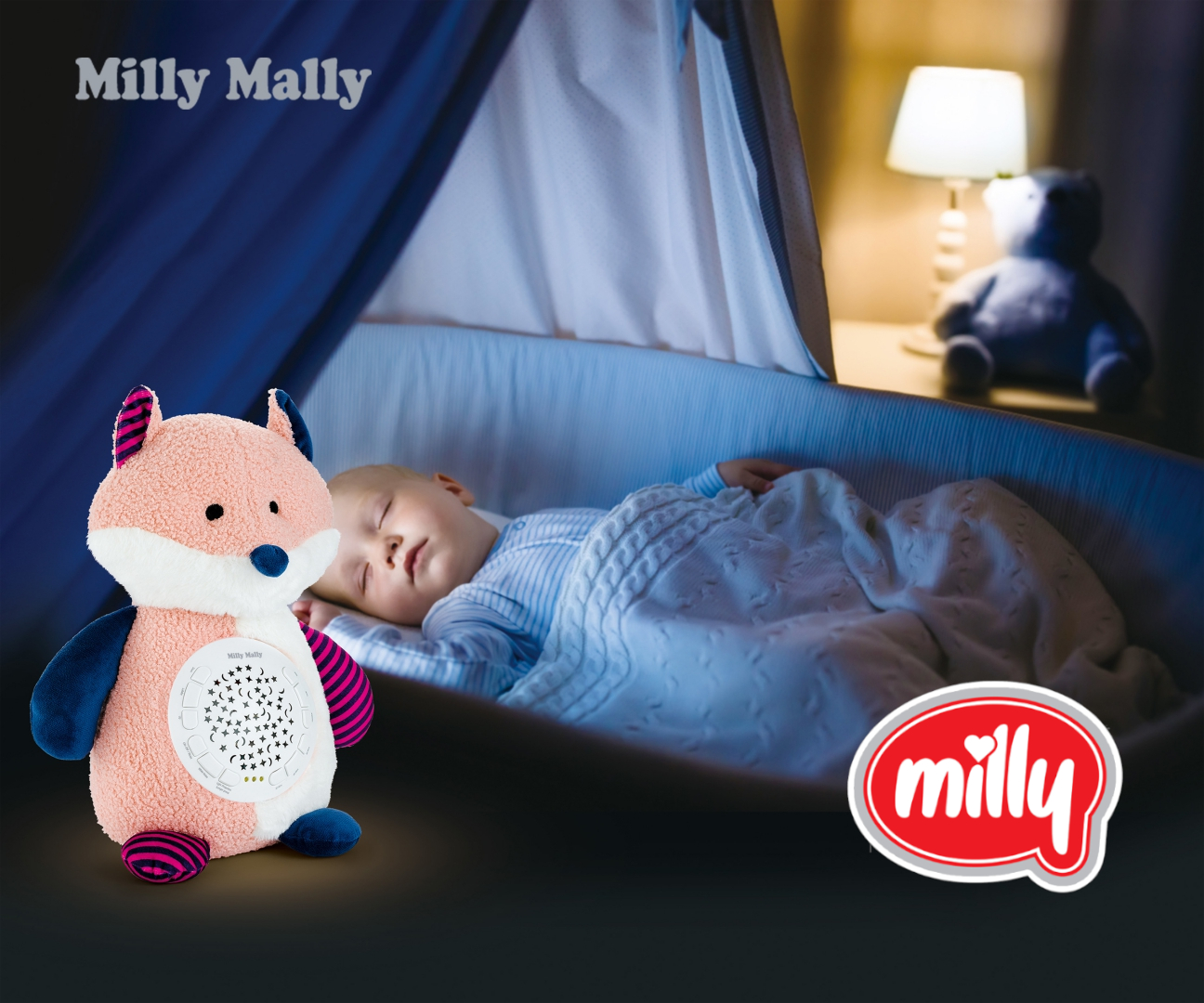 Milly Mally Zabawka pluszowa z Projektorem Milly Fox — zdjęcie 9