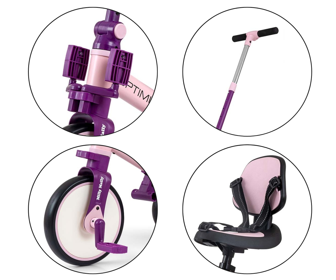 ND18_6267 Milly Mally Rowerek 5w1 Optimus Max Pin