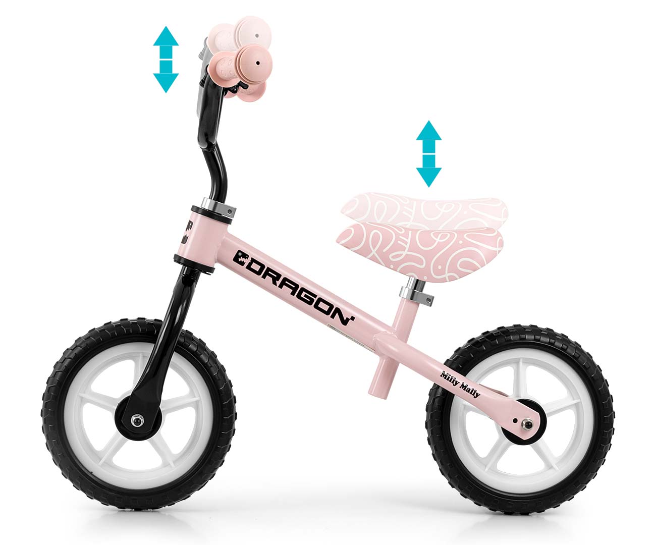 Milly Mally Rowerek biegowy Dragon Pink — zdjęcie 2