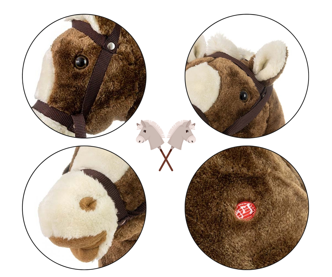 Milly Mally Hobby Koń na Kiju Dark Brown — zdjęcie 8