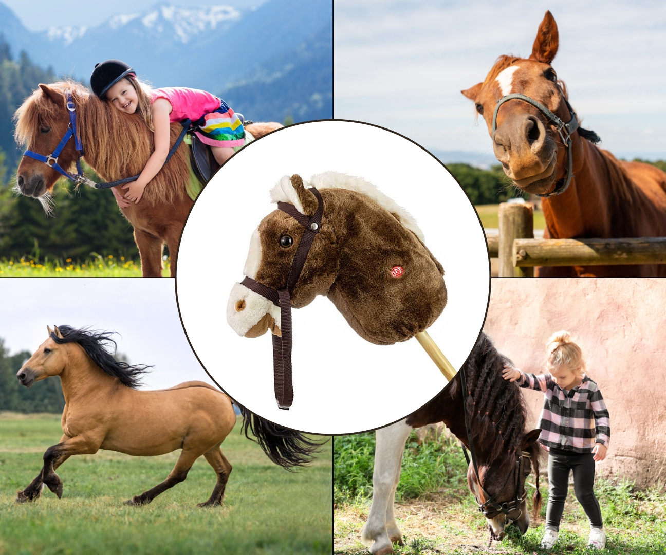 Milly Mally Hobby Koń na Kiju Dark Brown — zdjęcie 9