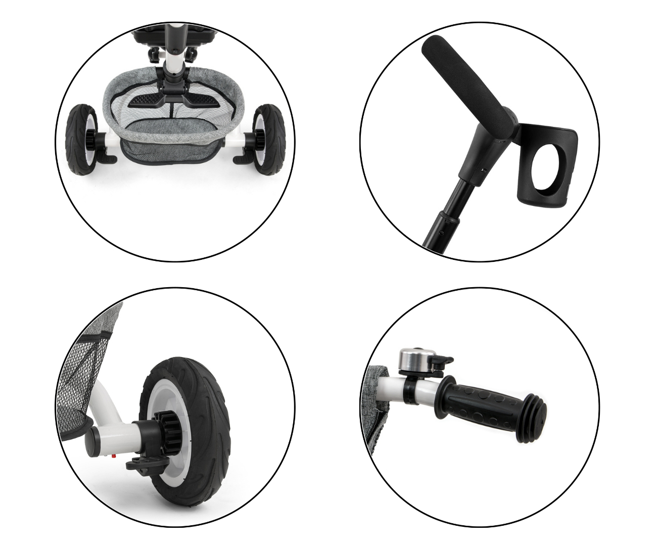 Milly Mally Rowerek Trójkołowy 6w1 Stanley Rubber Grey — zdjęcie 8