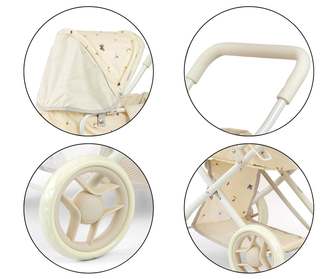 ND18_6245 Milly Mally Wozek dla lalek Alice Natur