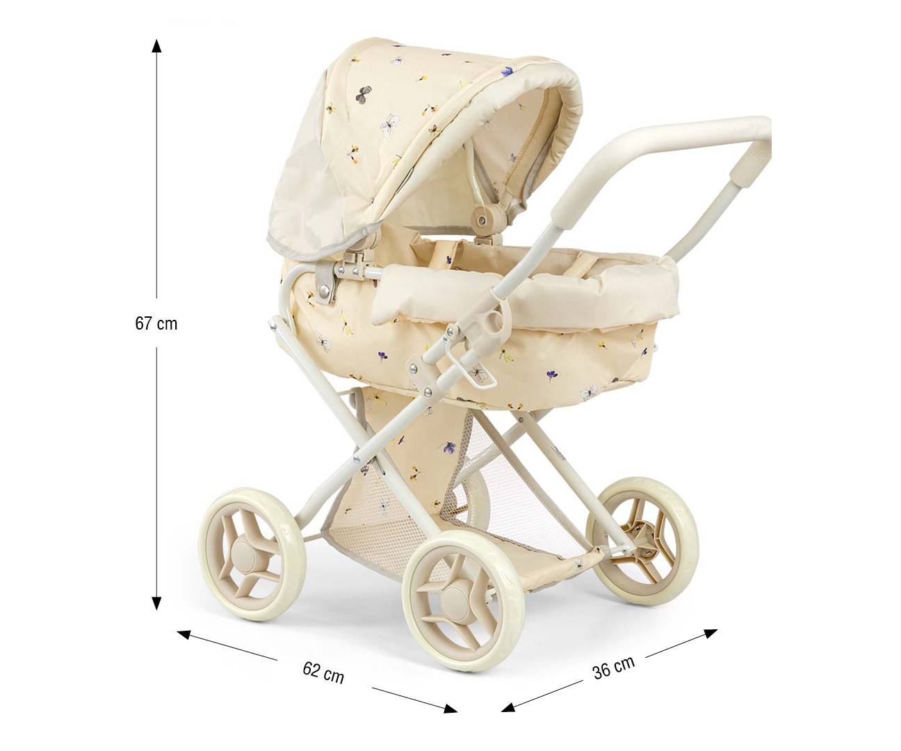 ND18_6245 Milly Mally Wozek dla lalek Alice Natur