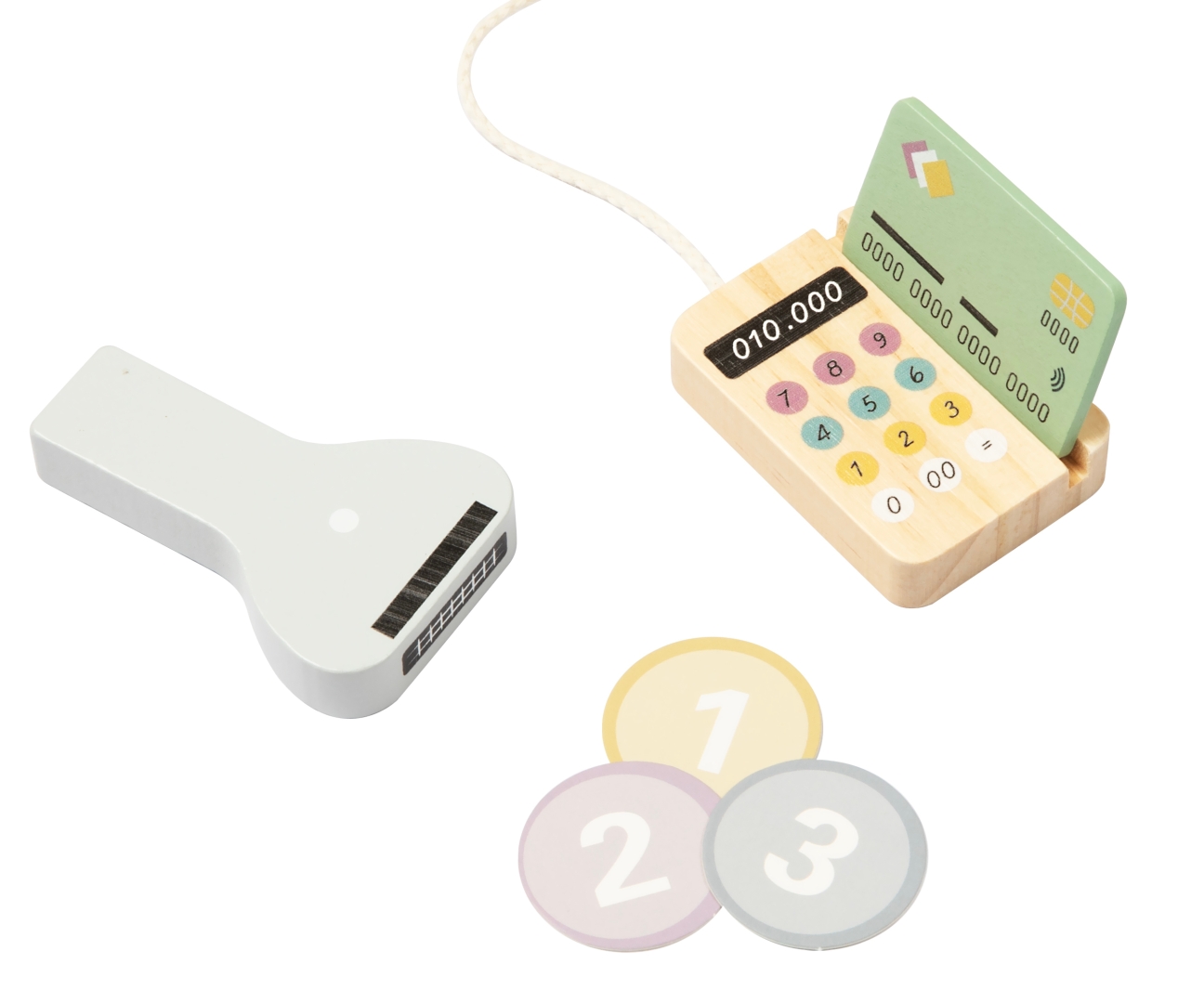 Tooky Toy TP543 Drewniana kasa sklepowa — zdjęcie 3