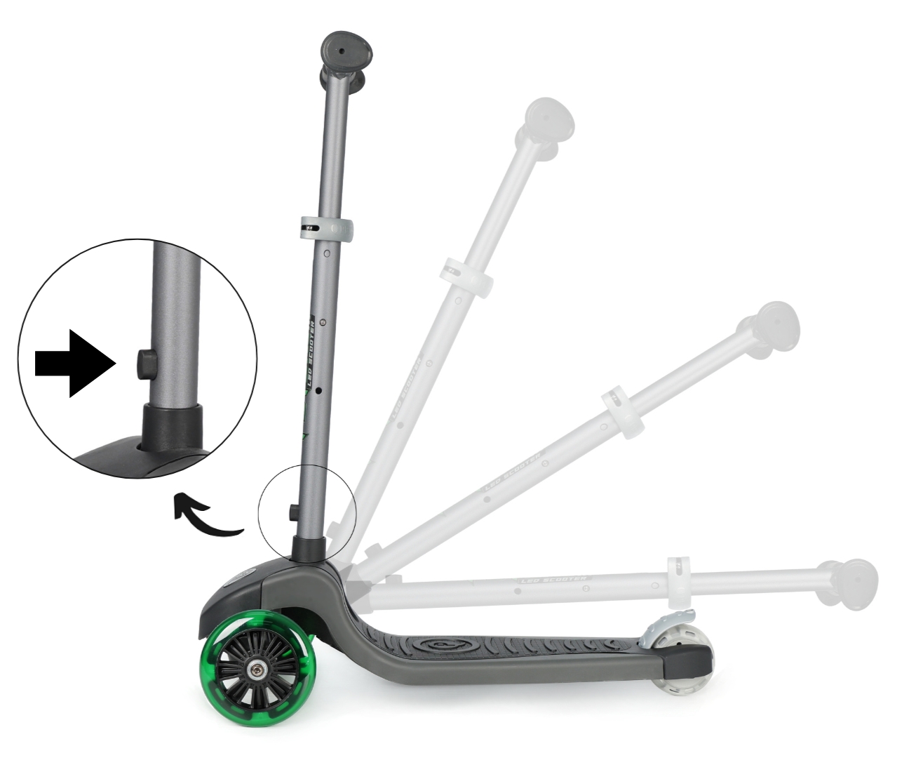 Qplay Hulajnoga Future Eco New Green — zdjęcie 8