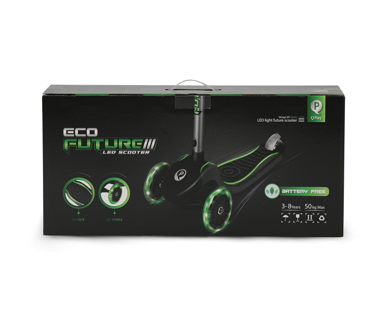 Qplay Hulajnoga Future Eco New Green — zdjęcie 13