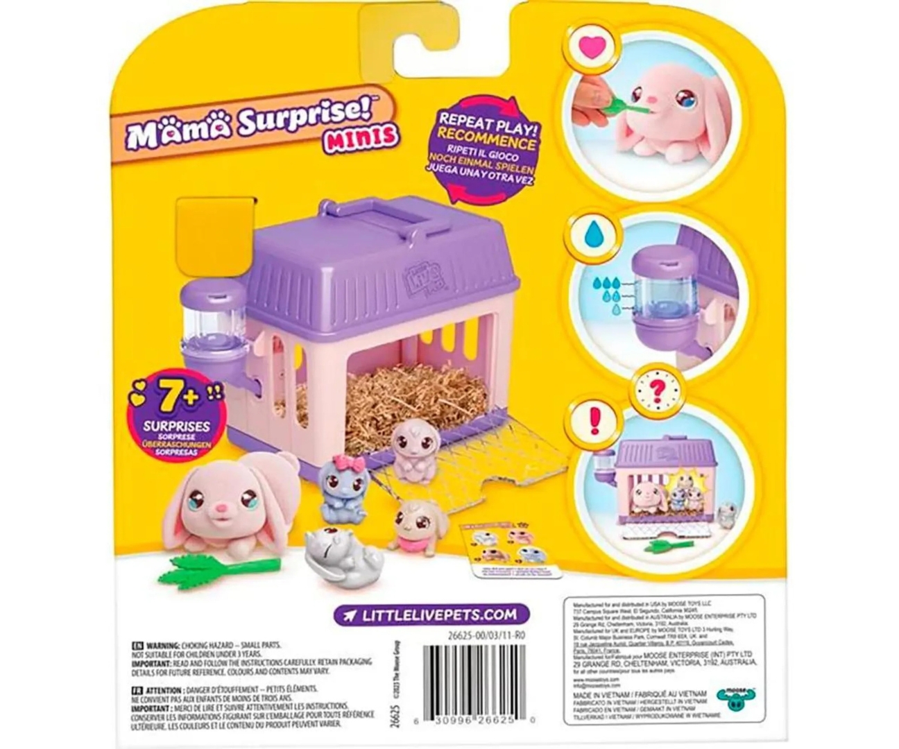 Moose 26625 Little Live Pets Mama Surprise Minis Króliczek — zdjęcie 2