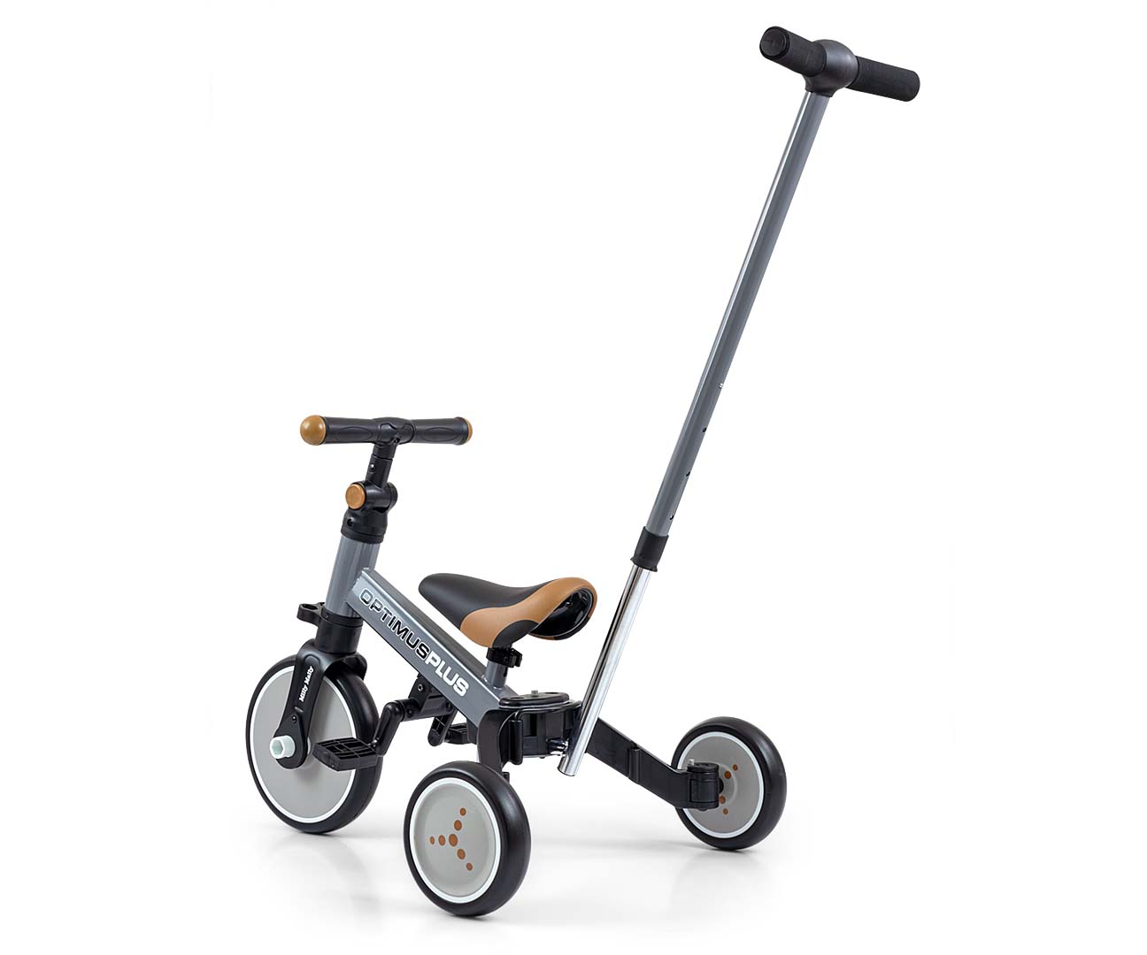 Milly Mally Rowerek 4w1 Optimus Plus Grey — zdjęcie 2