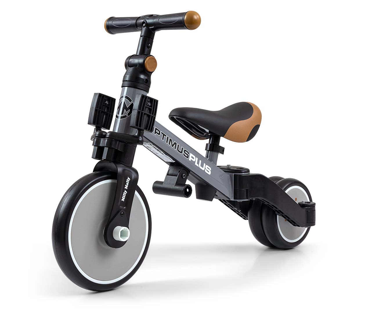 Milly Mally Rowerek 4w1 Optimus Plus Grey — zdjęcie 6