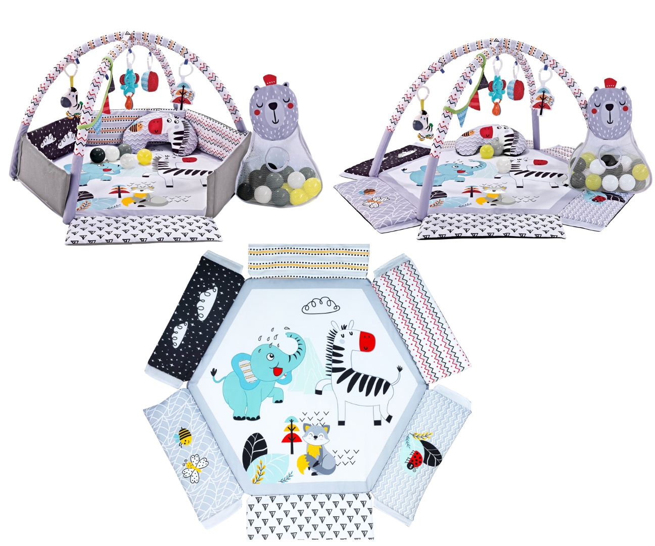 TinyMini CC9639 Mata edukacyjna Śpiący Miś — zdjęcie 4