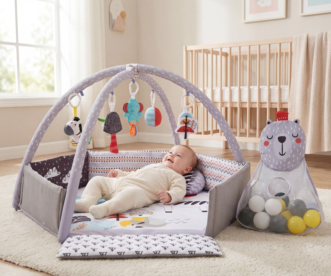 TinyMini CC9639 Mata edukacyjna Śpiący Miś — zdjęcie 14