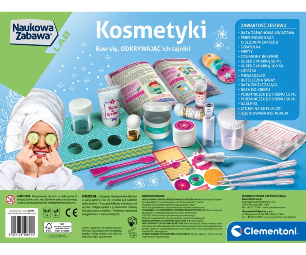 Clementoni 50891 Naukowa Zabawa Lab Kosmetyki — zdjęcie 3