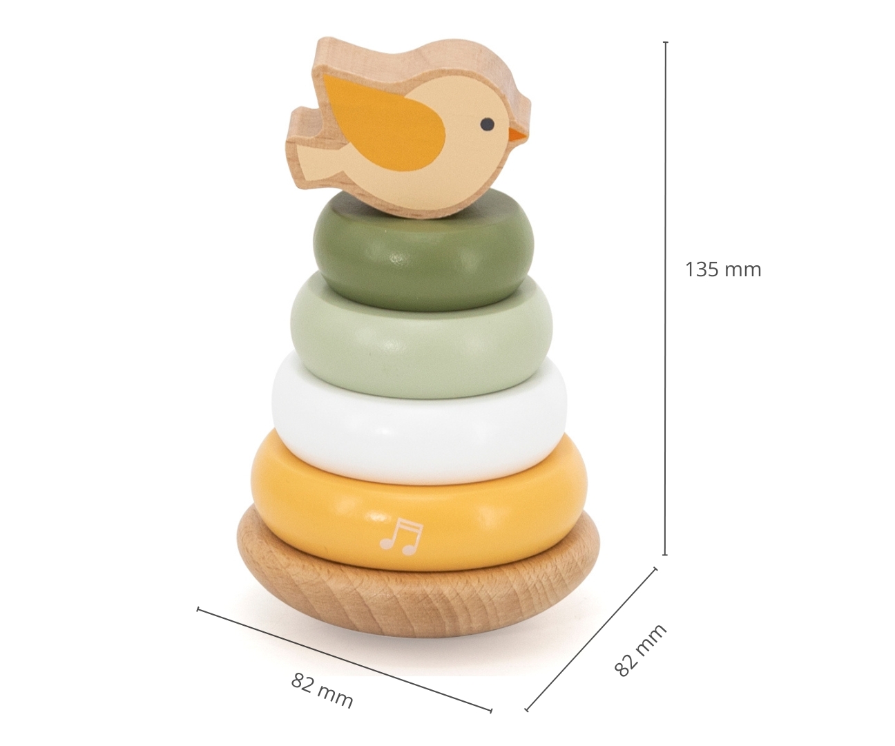 Viga 44298 PolarB Drewniana wieża do układania – Ptaszek — zdjęcie 10