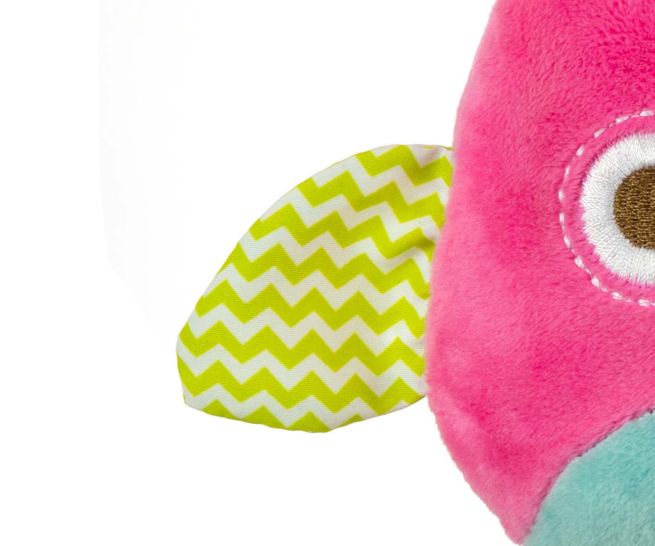 Zawieszka pluszowa Sówka - Happy owl - 2552 PINK — zdjęcie 3