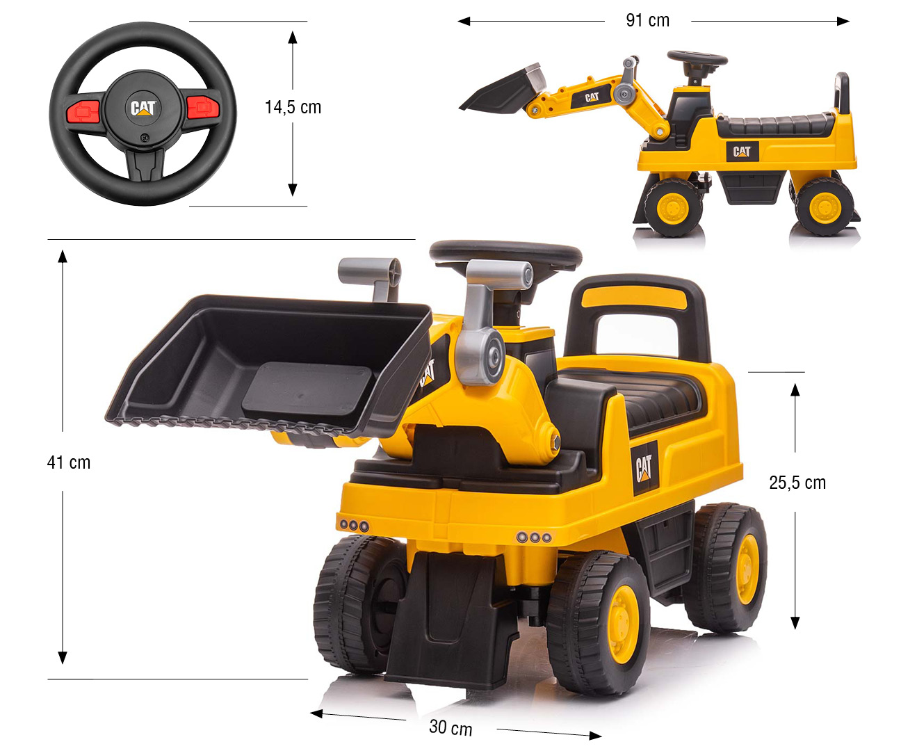 Milly Mally Pojazd CAT Loader Ładowarka — zdjęcie 12