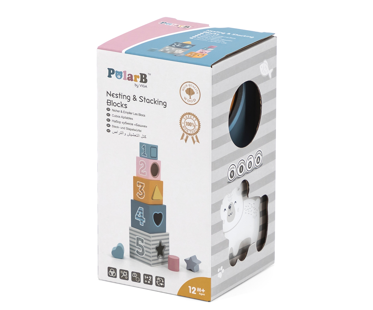 Viga 44016 PolarB piramidka edukacyjna z sorterem — zdjęcie 3