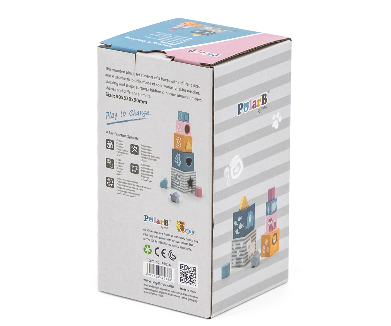 Viga 44016 PolarB piramidka edukacyjna z sorterem — zdjęcie 4
