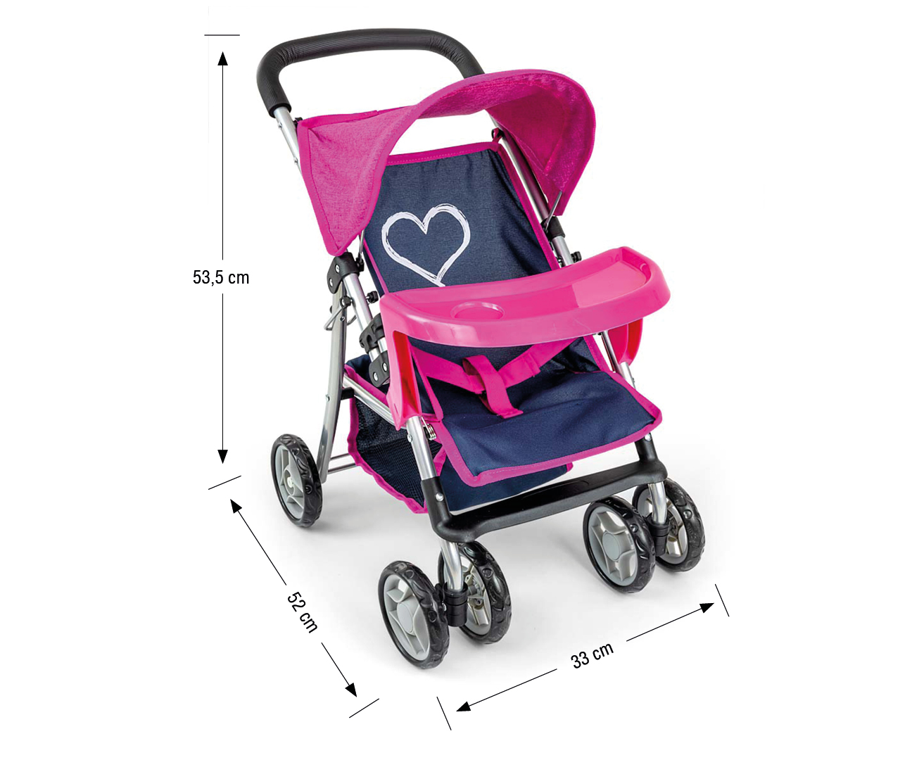 Milly Mally Wózek dla lalek Kate Prestige Navy — zdjęcie 5