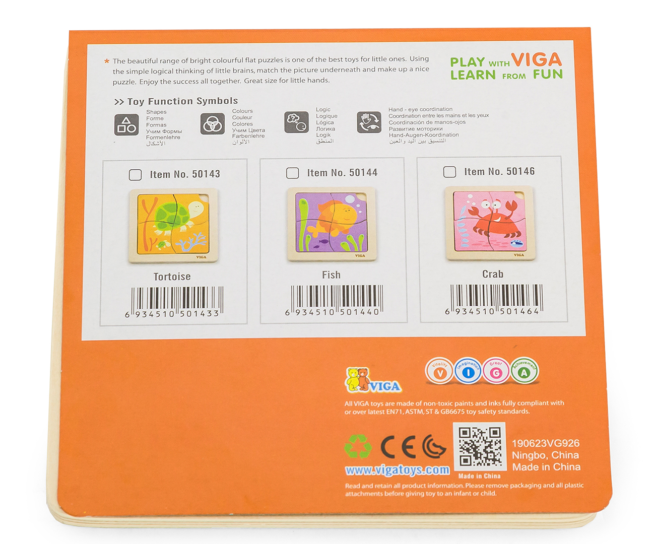 Viga 50146 Puzzle na podkładce - krab — zdjęcie 3