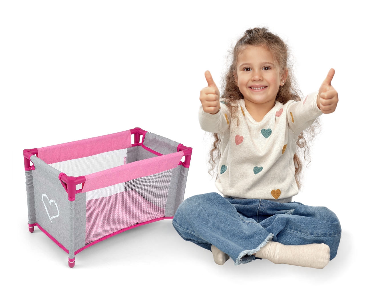 Milly Mally Łóżeczko dla lalek Lisa Prestige Pink — zdjęcie 5
