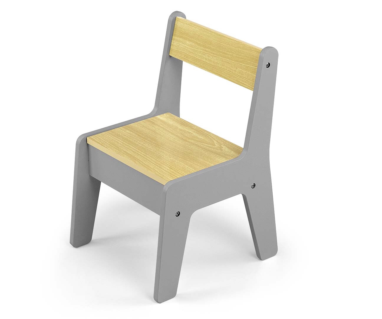 Milly Mally Zestaw mebli Olaf Blocks - Stolik i dwa krzesełka Dark Grey — zdjęcie 7
