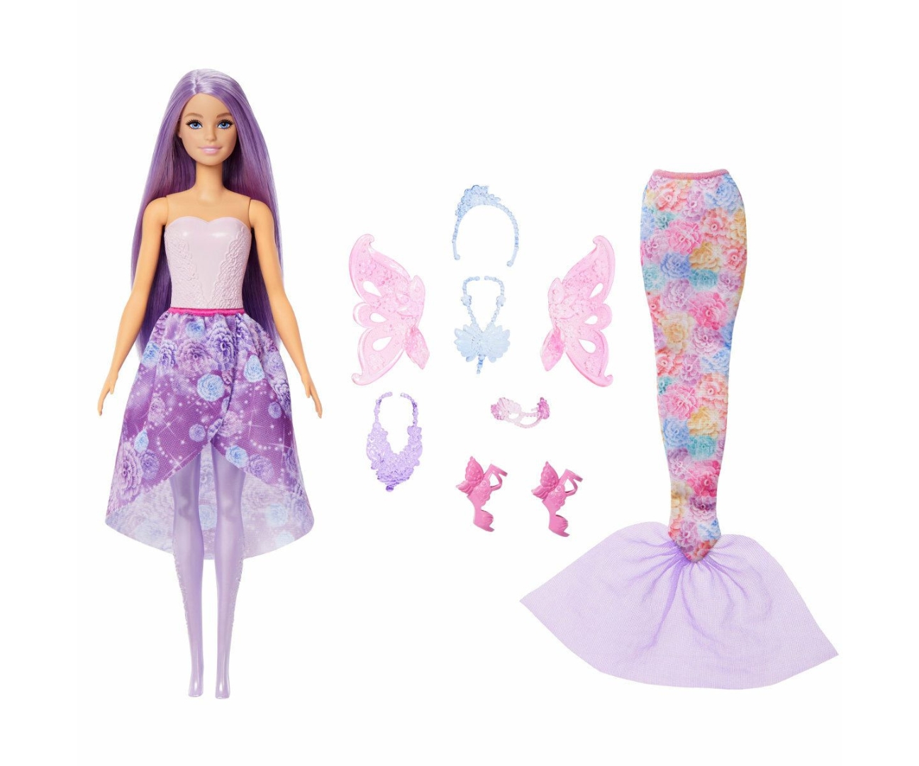 Mattel JCP74 Barbie Magiczna Lalka Lalka Wróżka Syrenka z Ubrankami — zdjęcie 4