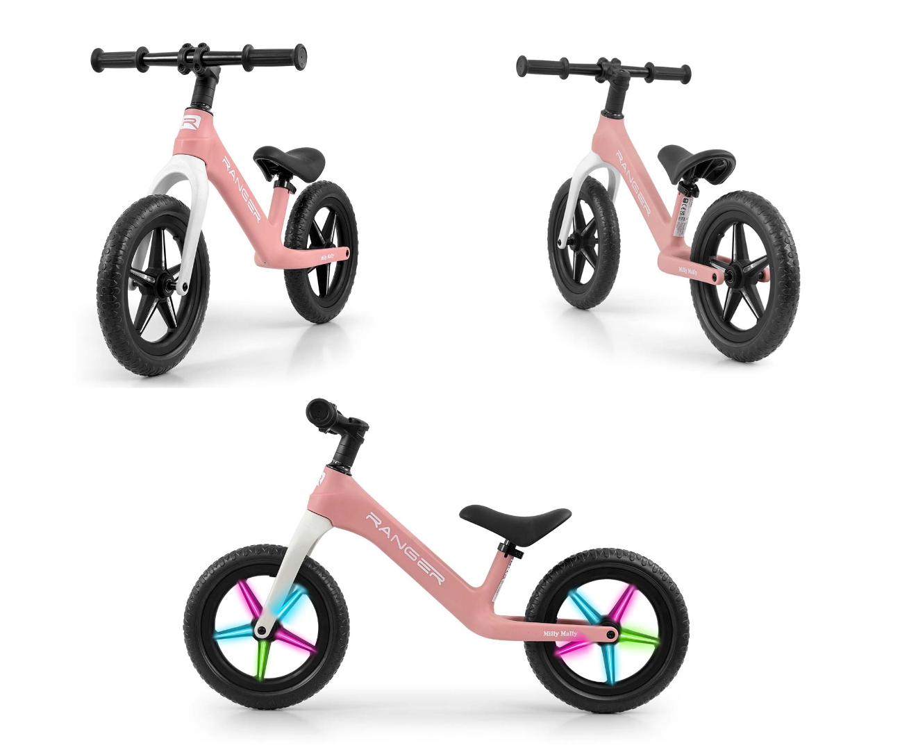 Milly Mally Rowerek Biegowy Ranger Flash Pink — zdjęcie 9