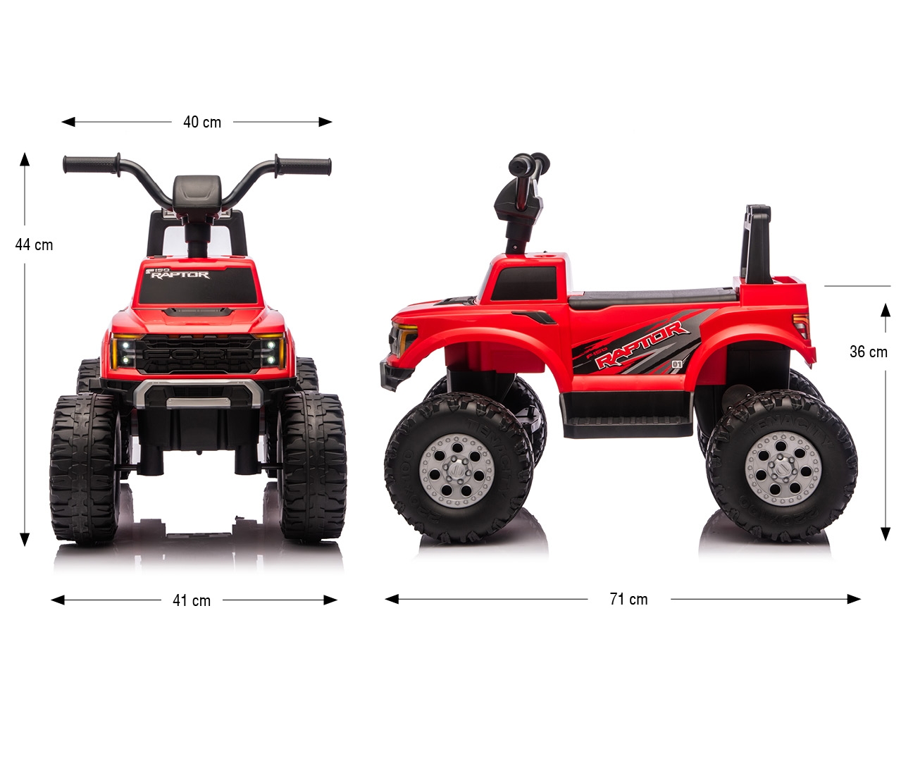 Milly Mally Pojazd na akumulator Ford F-150 Raptor Red — zdjęcie 15