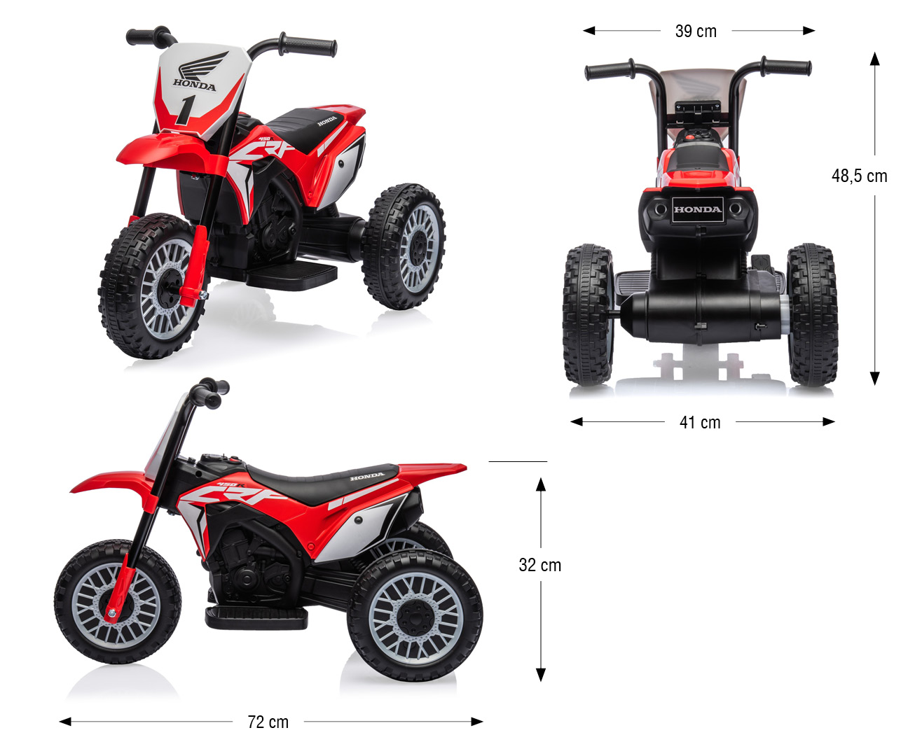 Pojazd na akumulator Motocykl HONDA CRF 450R Red — zdjęcie 15