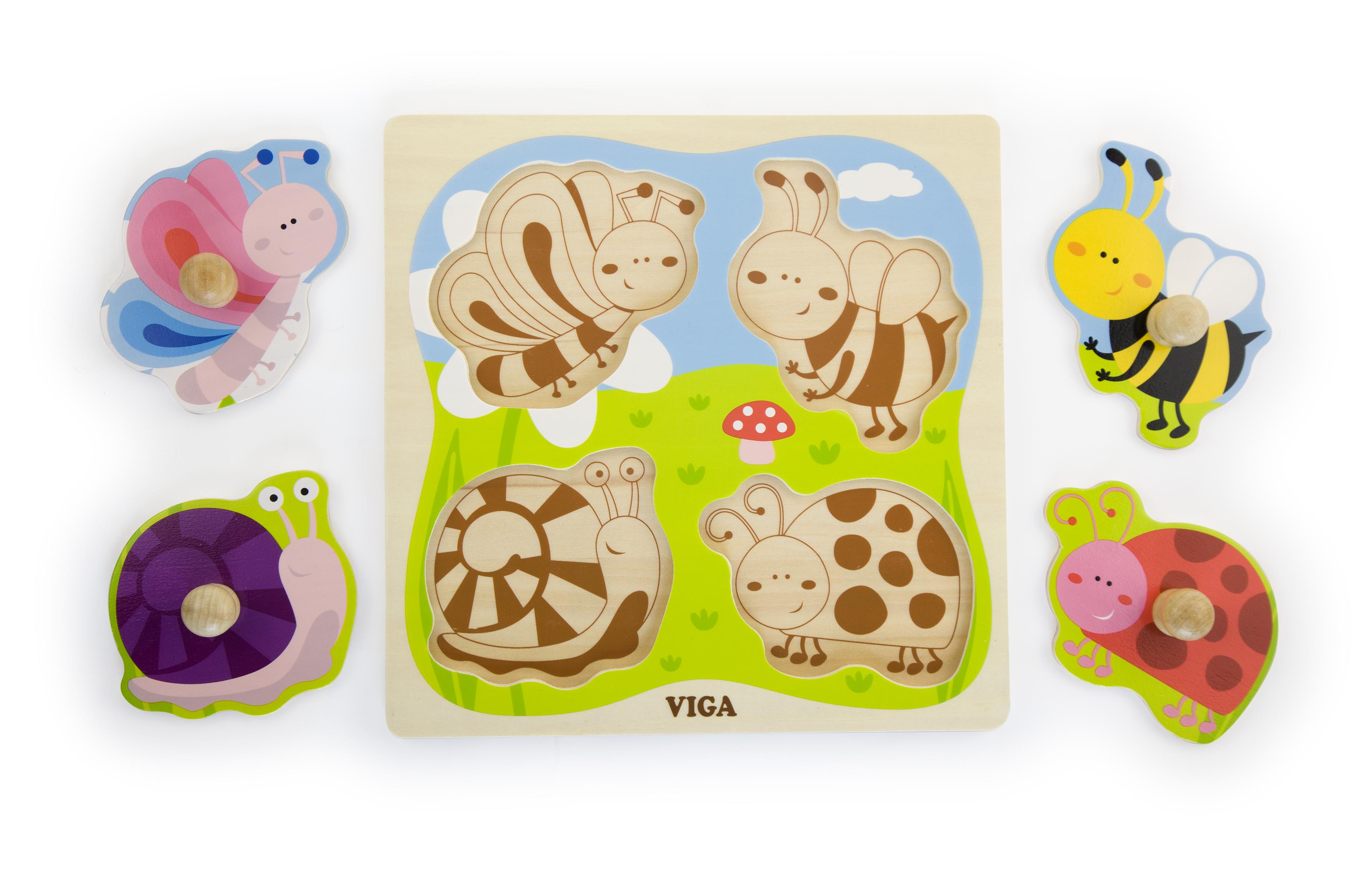 Viga 50131 Puzzle na podkładce - owady — zdjęcie 2