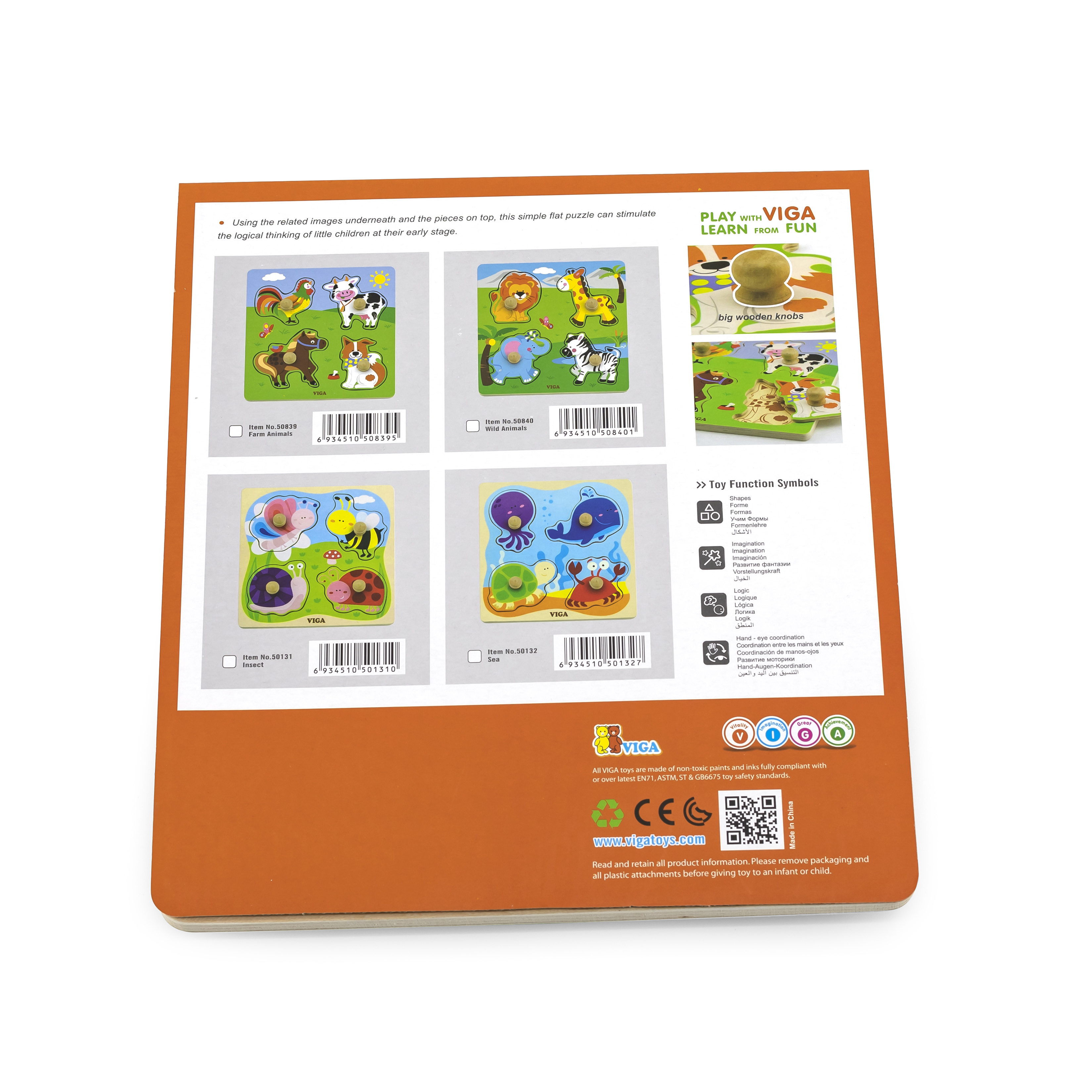 Viga 50131 Puzzle na podkładce - owady — zdjęcie 3