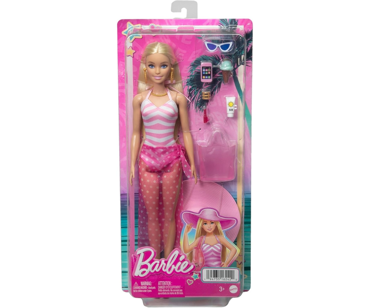 Mattel HPL73 Barbie Lalka - Dzień na Plaży — zdjęcie 5