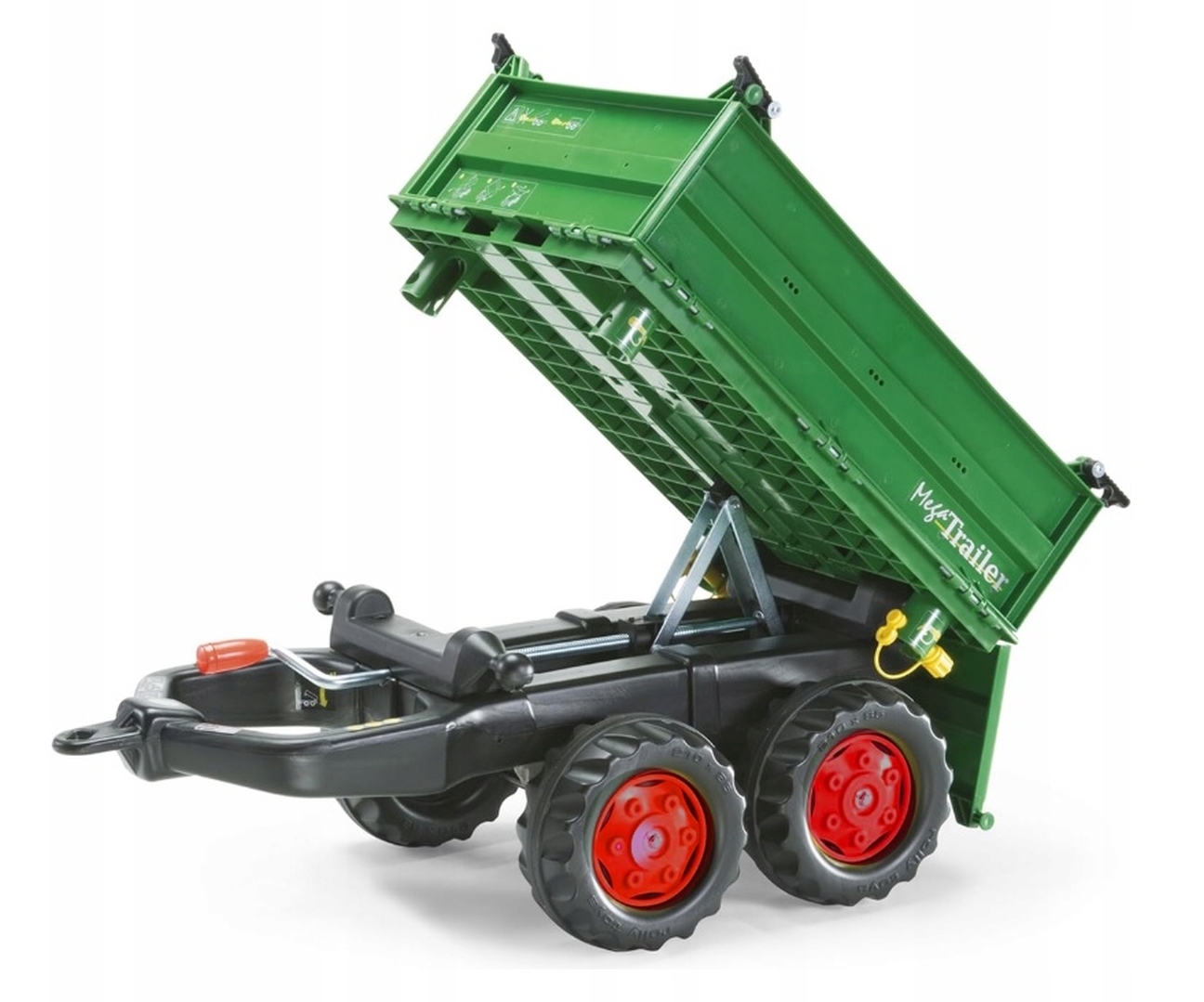 Rolly Toys 122202 Przyczepa Rolly - Mega Trailer Ciemno Zielona Koła 2-osie — zdjęcie 2