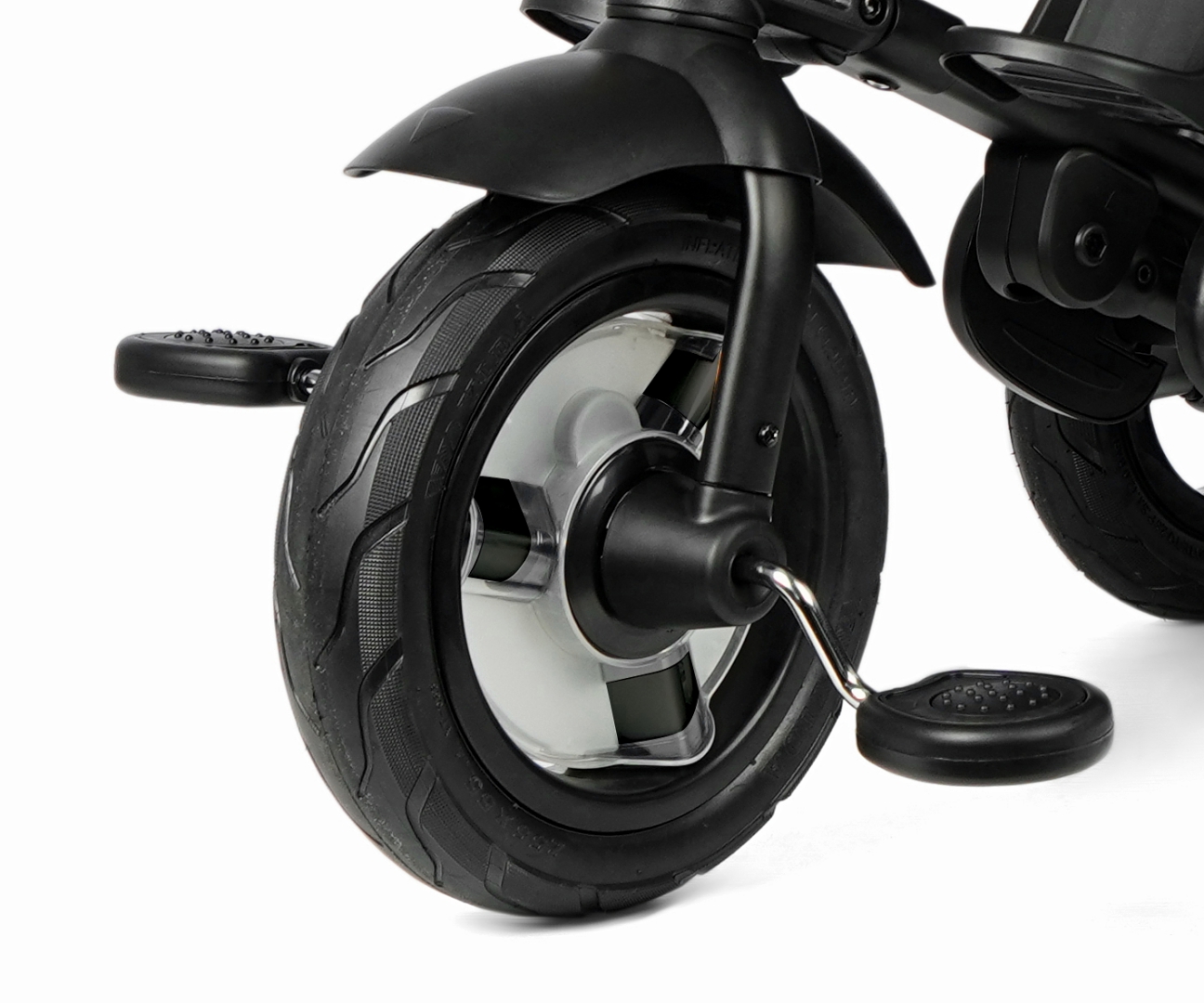 Qplay Rowerek Trójkołowy Rito Deluxe Rubber Black — zdjęcie 10