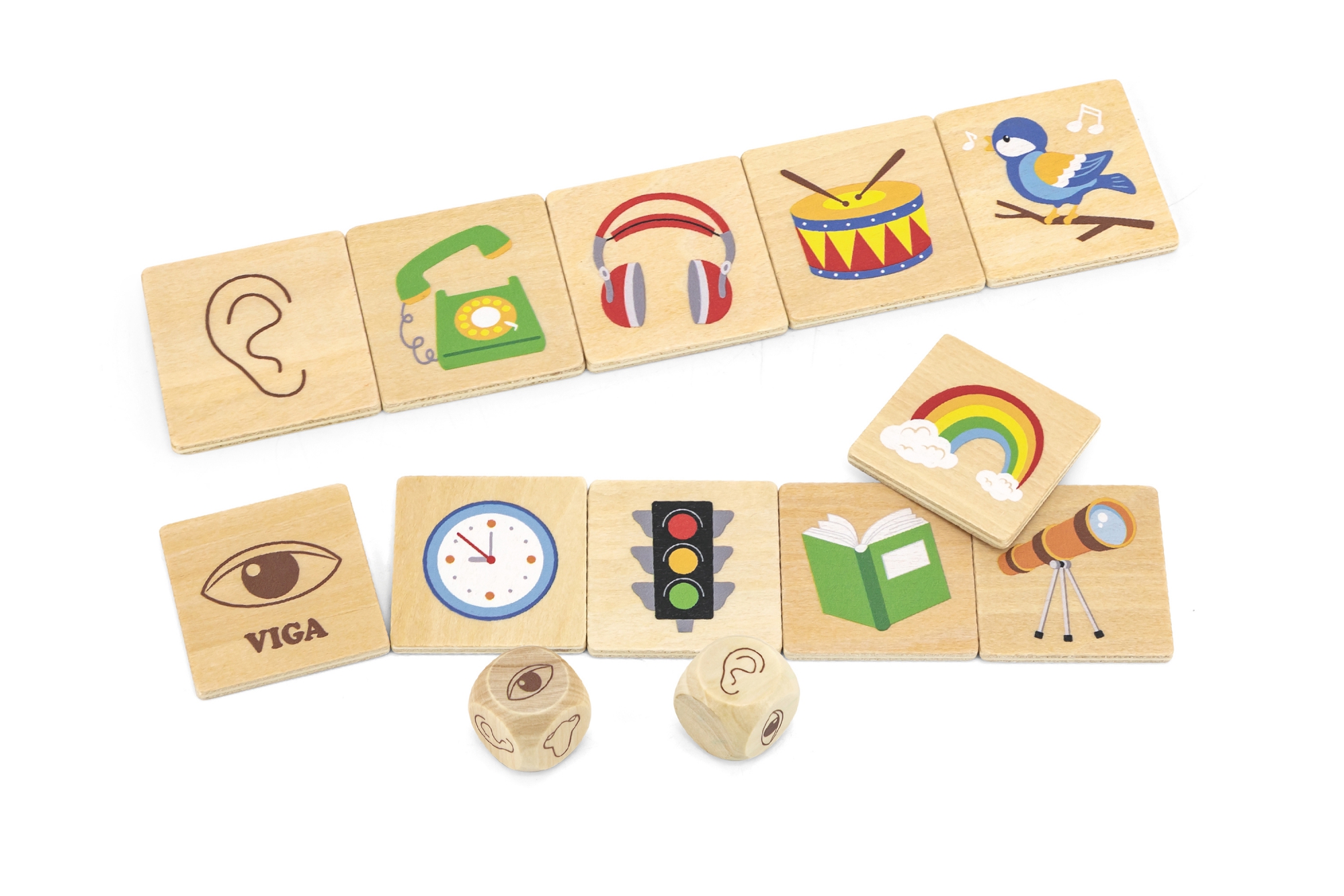 Viga 44507 Puzzle - zestaw do nauki zmysłów — zdjęcie 2