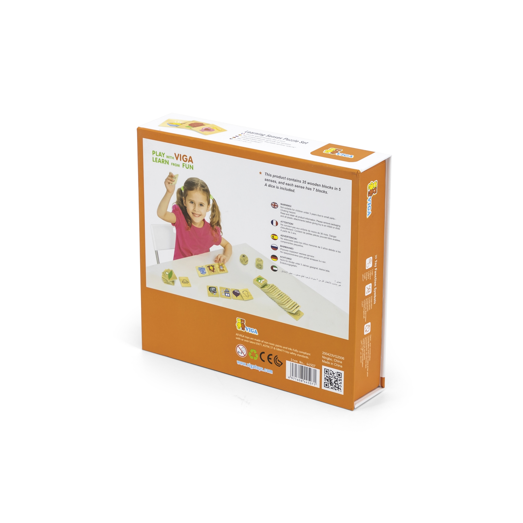 Viga 44507 Puzzle - zestaw do nauki zmysłów — zdjęcie 5