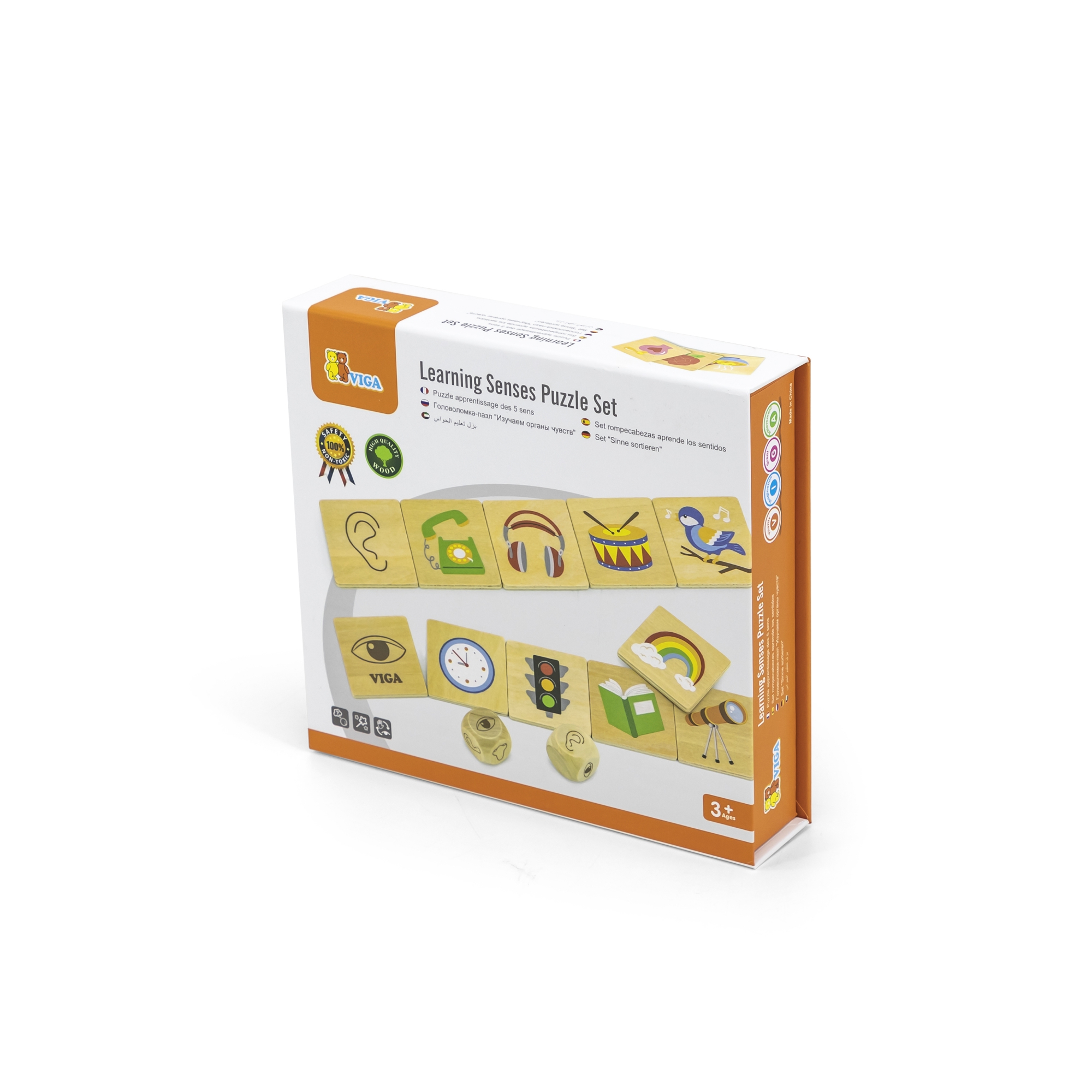 Viga 44507 Puzzle - zestaw do nauki zmysłów — zdjęcie 6