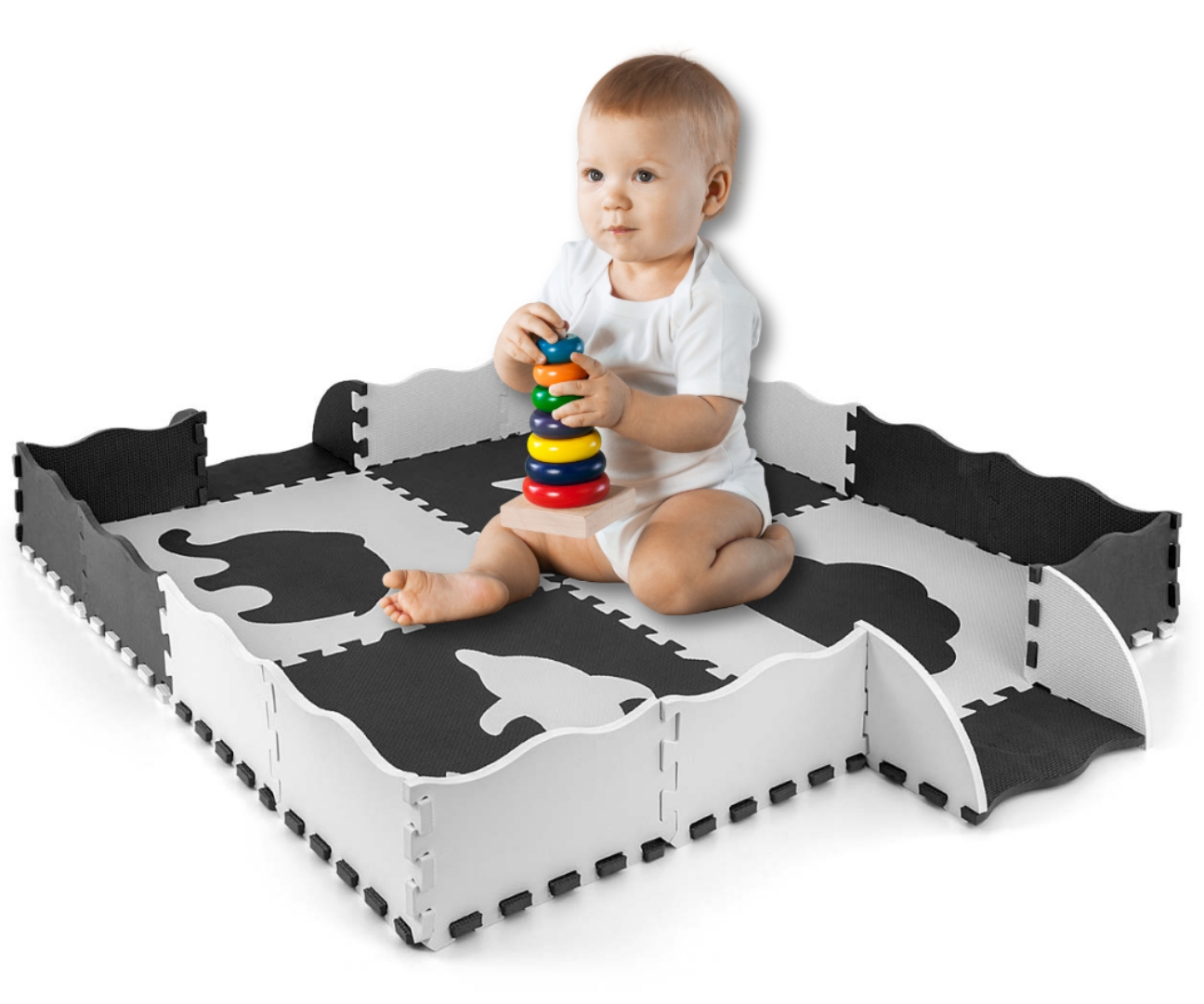 Milly Mally Mata piankowa puzzle Jolly 2x2 - Grey — zdjęcie 12