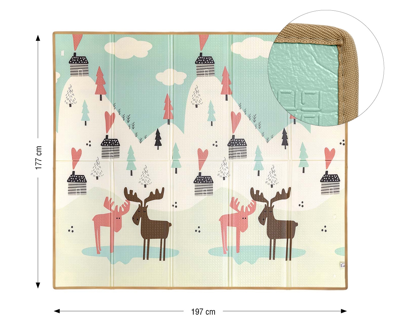 Milly Mally Mata piankowa składana Play Pastel Deer T1 — zdjęcie 5