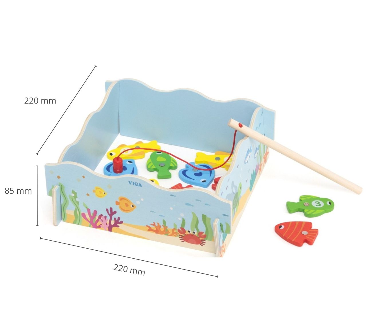 Viga 44843 Gra Magnetyczna Łowienie Rybek z Liczbami — zdjęcie 9