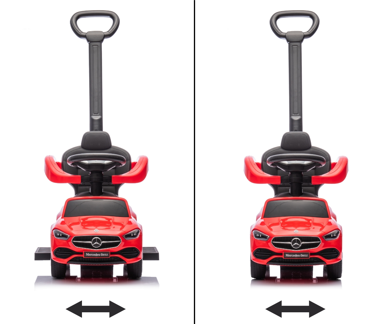 Milly Mally Pojazd z rączką MERCEDES C-Class Red — zdjęcie 9