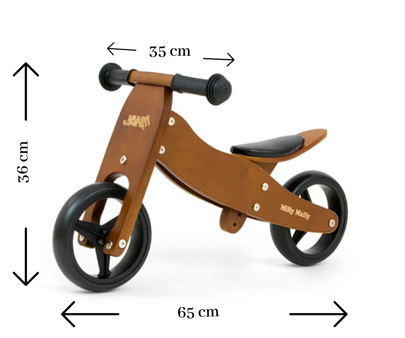 Milly Mally Pojazd Jake 2w1 Dark Natural — zdjęcie 4