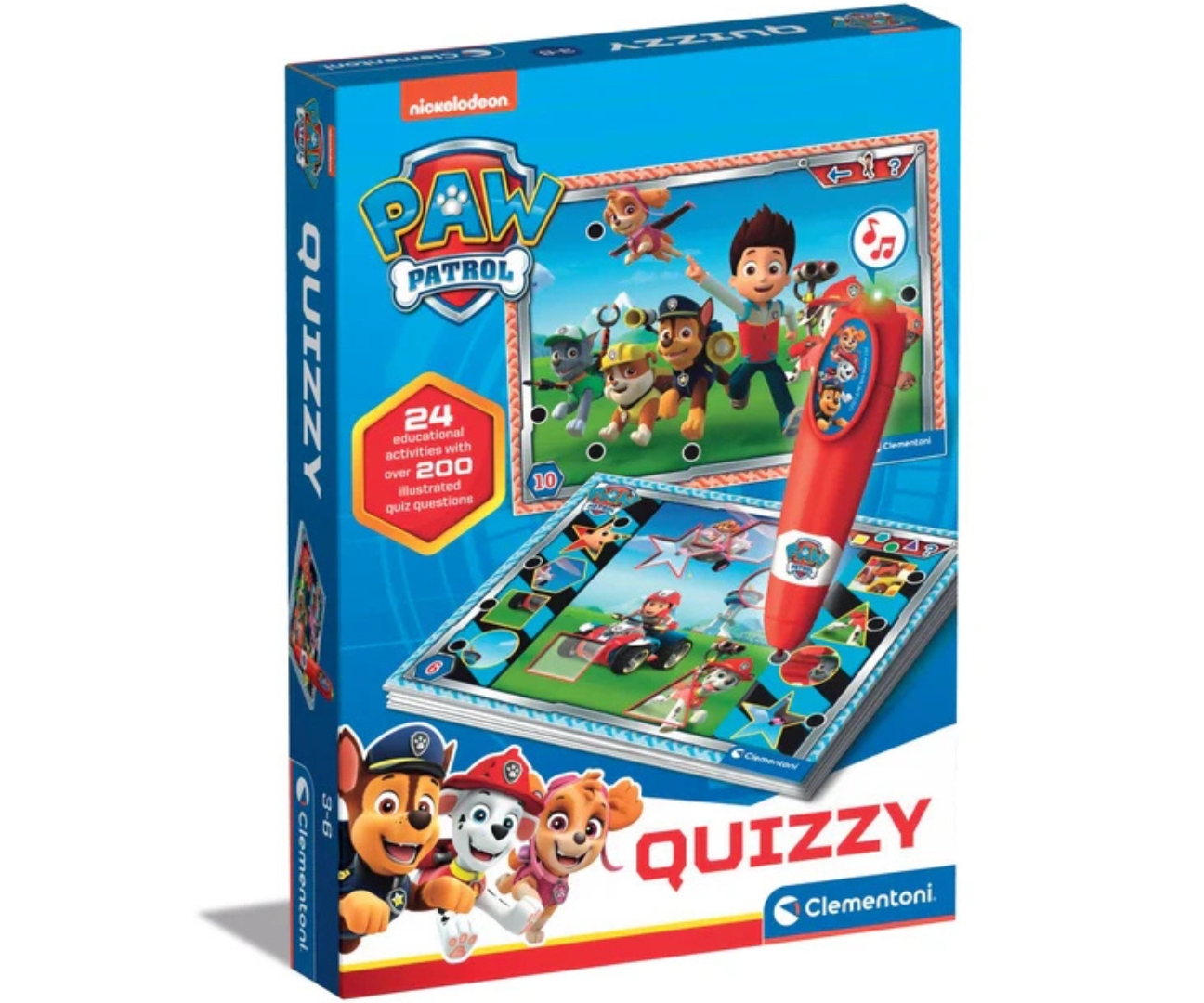 Clementoni Edukacja Wczesnoszkolna 16334 Interaktywny Quiz Psi Patrol