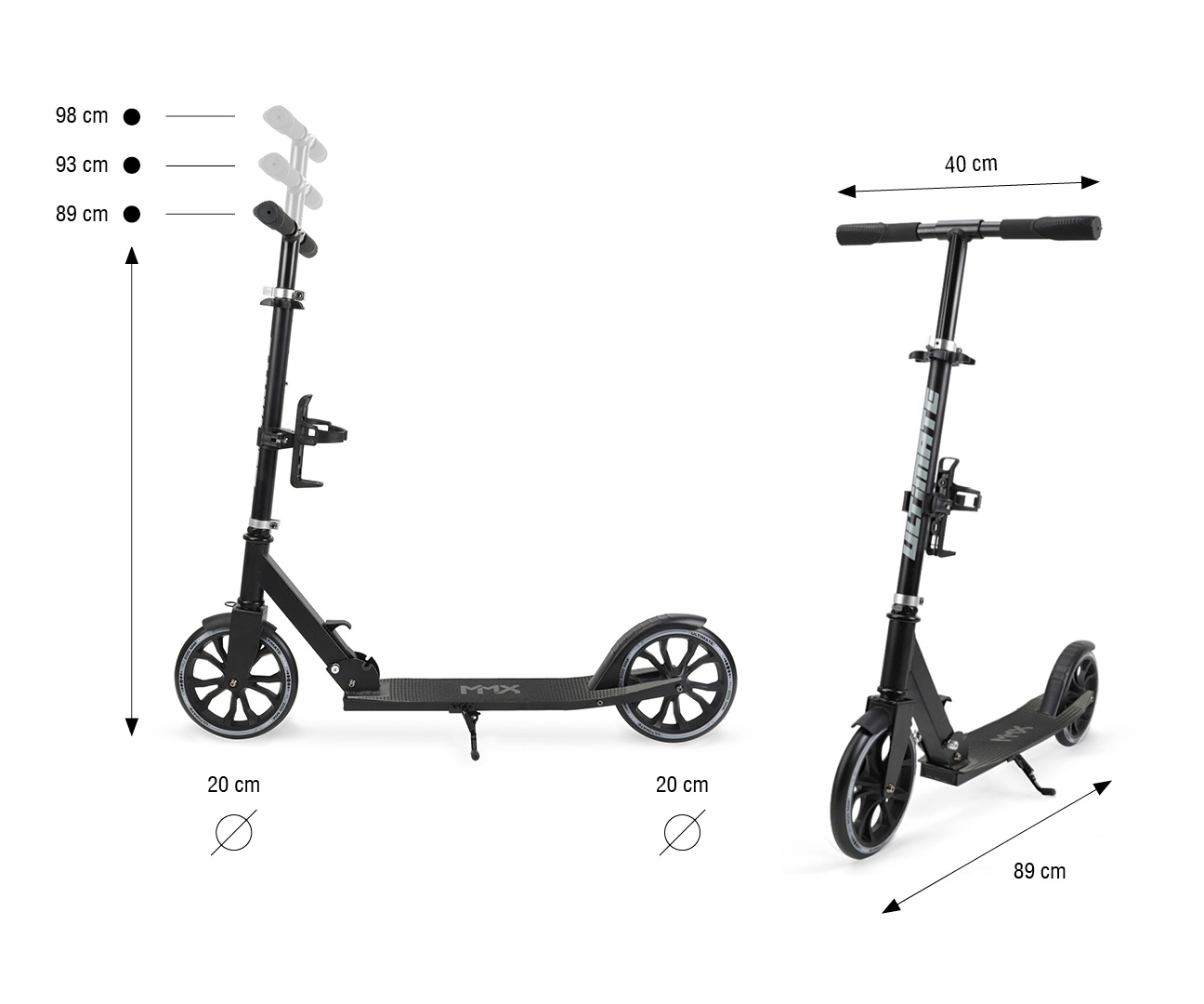 Milly Mally MMX Scooter Ultimate Black — zdjęcie 14