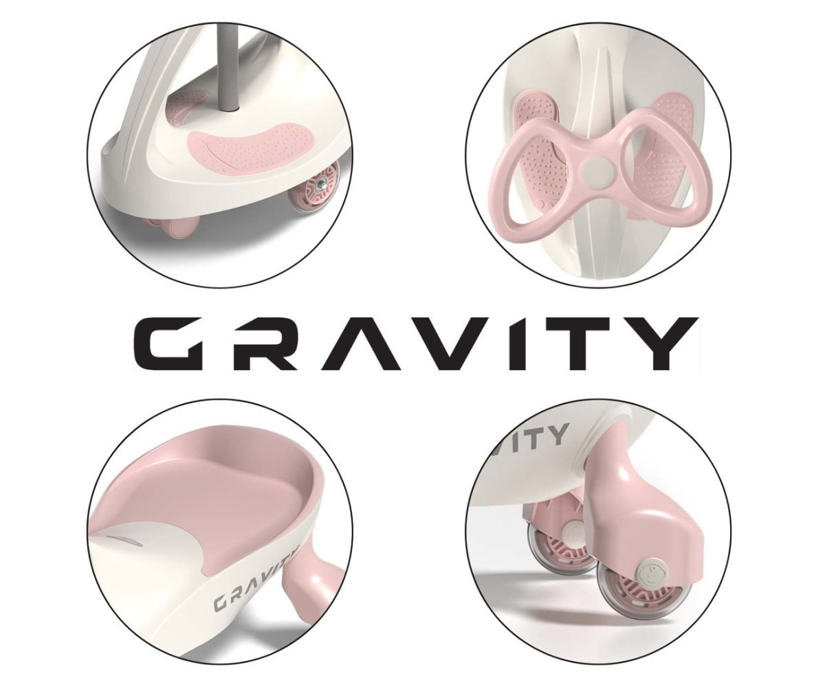 Jeździk Grawitacyjny Gravity Cream Pink Milly Mally — zdjęcie 8