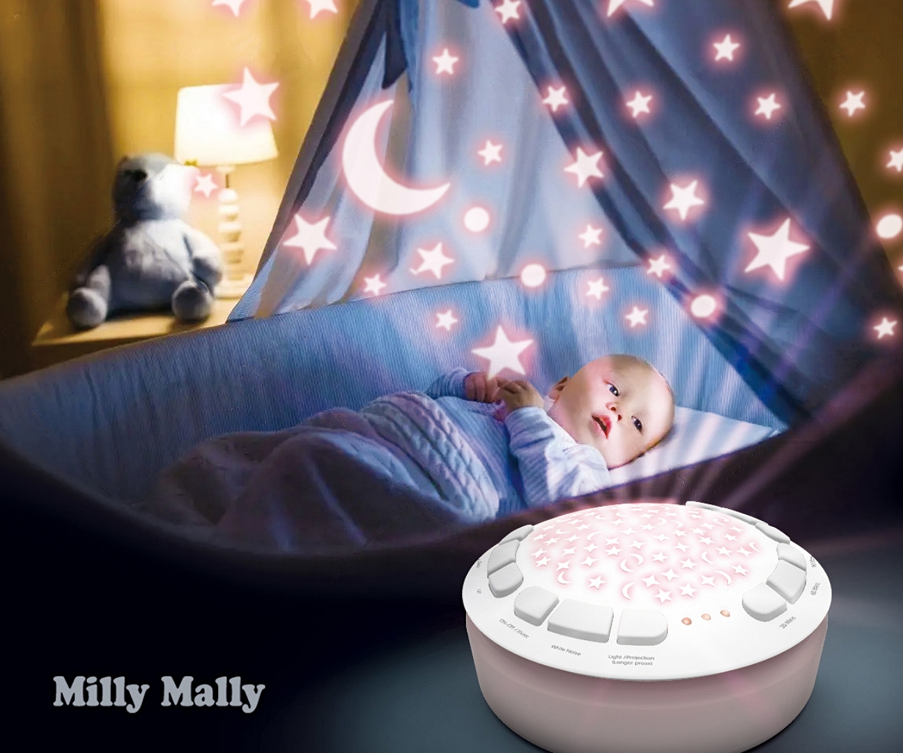 Milly Mally Zabawka pluszowa z Projektorem Milly Bear — zdjęcie 7