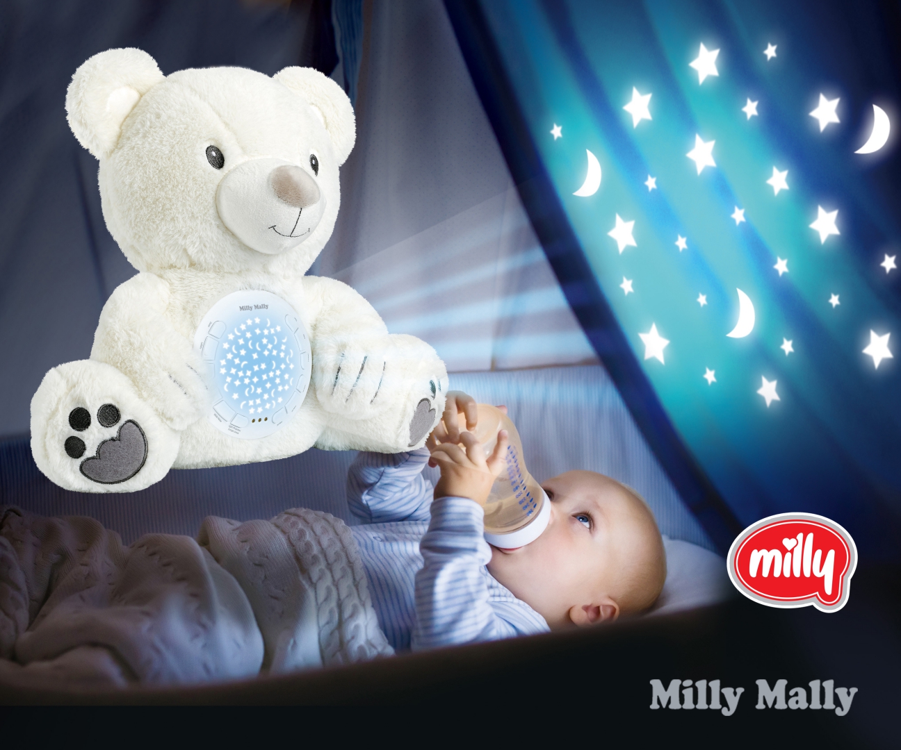 Milly Mally Zabawka pluszowa z Projektorem Milly Bear — zdjęcie 8