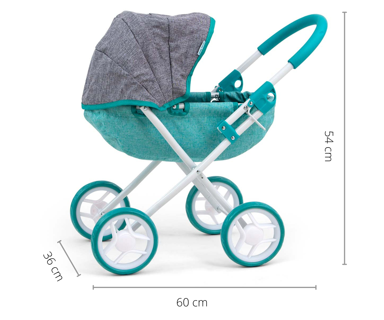 Milly Mally Wózek dla lalek Dori Prestige Mint — zdjęcie 7