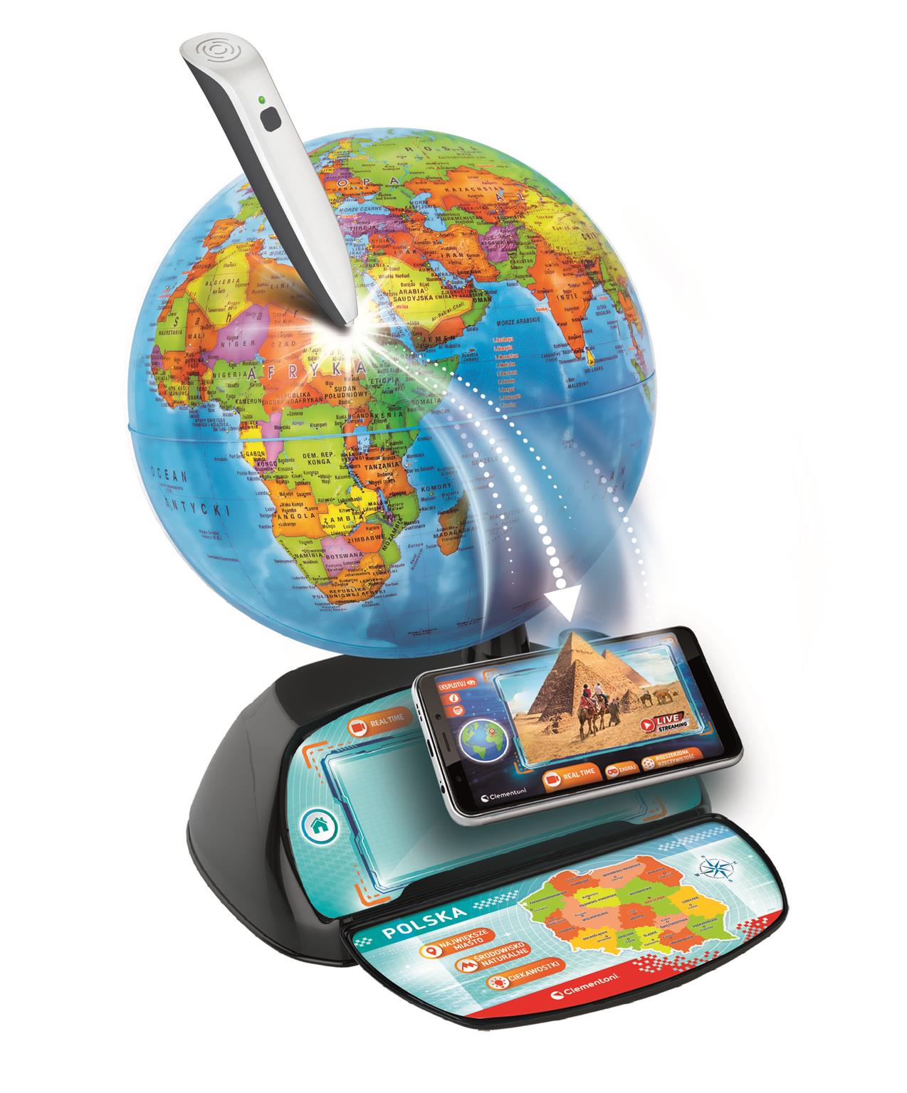 Clementoni Interaktywny Eduglobus Exploreglobe 50848 — zdjęcie 2
